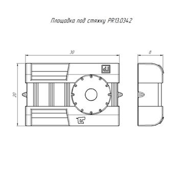 Площадка под стяжку для прямого монтажа черная Промрукав 1/100/1500