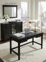 Тумба 180х50х145, Джоли, 3 двери 3 ящика для одежды, для спальни, гостиной, детской, прихожей, массив березы, черный, MAKOSA