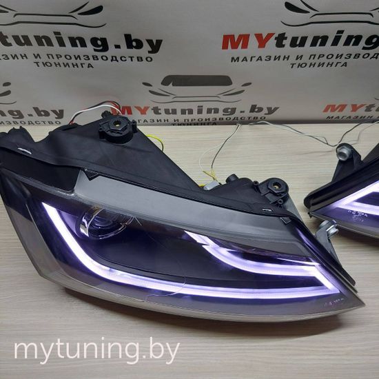 Передняя оптика BLACK для VW JETTA VI 1.11-18