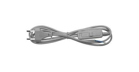 Сетевой шнур с выключателем, 230V 1,9м серый