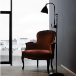 Floor design lamp  Bestlite BL1 by Gubi (Black)