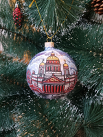 Шар стеклянный "Исакиевский собор",  ручная роспись