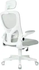 Кресло Бюрократ MC-W101-H светло-серый TW-02 TW-20 сетка/ткань крестов. пластик пластик белый