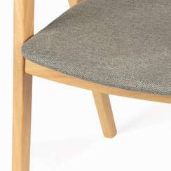 Стул Prerogative, ясень, серое сиденье