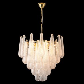 Люстра подвесная 10*Е14 Fontain SP10 Gold золото Crystal Lux