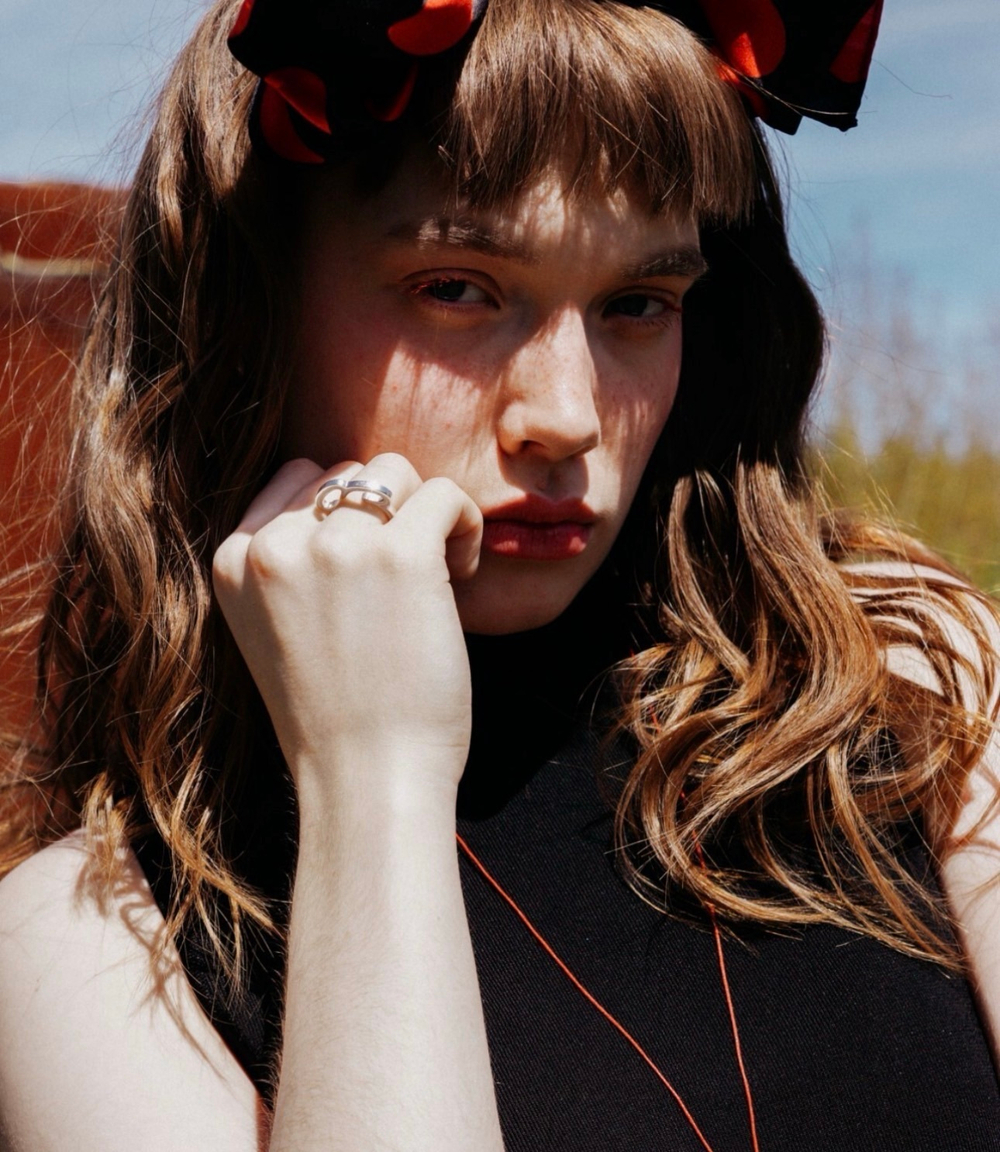 кольцо заяц с эмалью