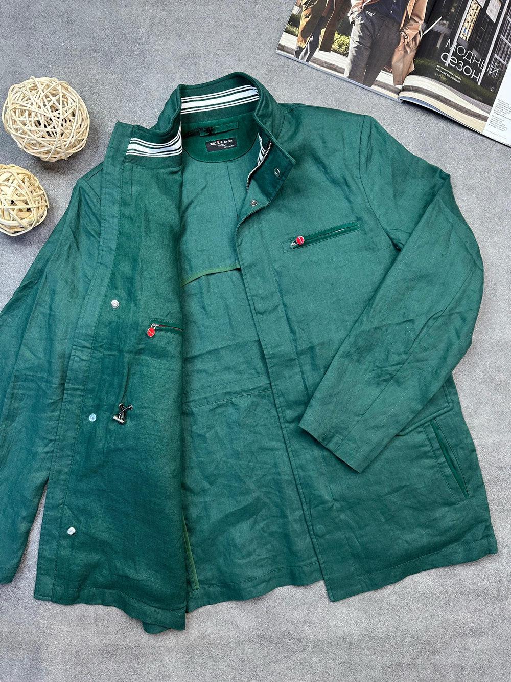 Куртка льняная Kiton
