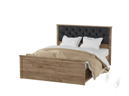 Корпус кровати МКР-2 (1;4м) Спальня Модена (дуб крафт табачный)