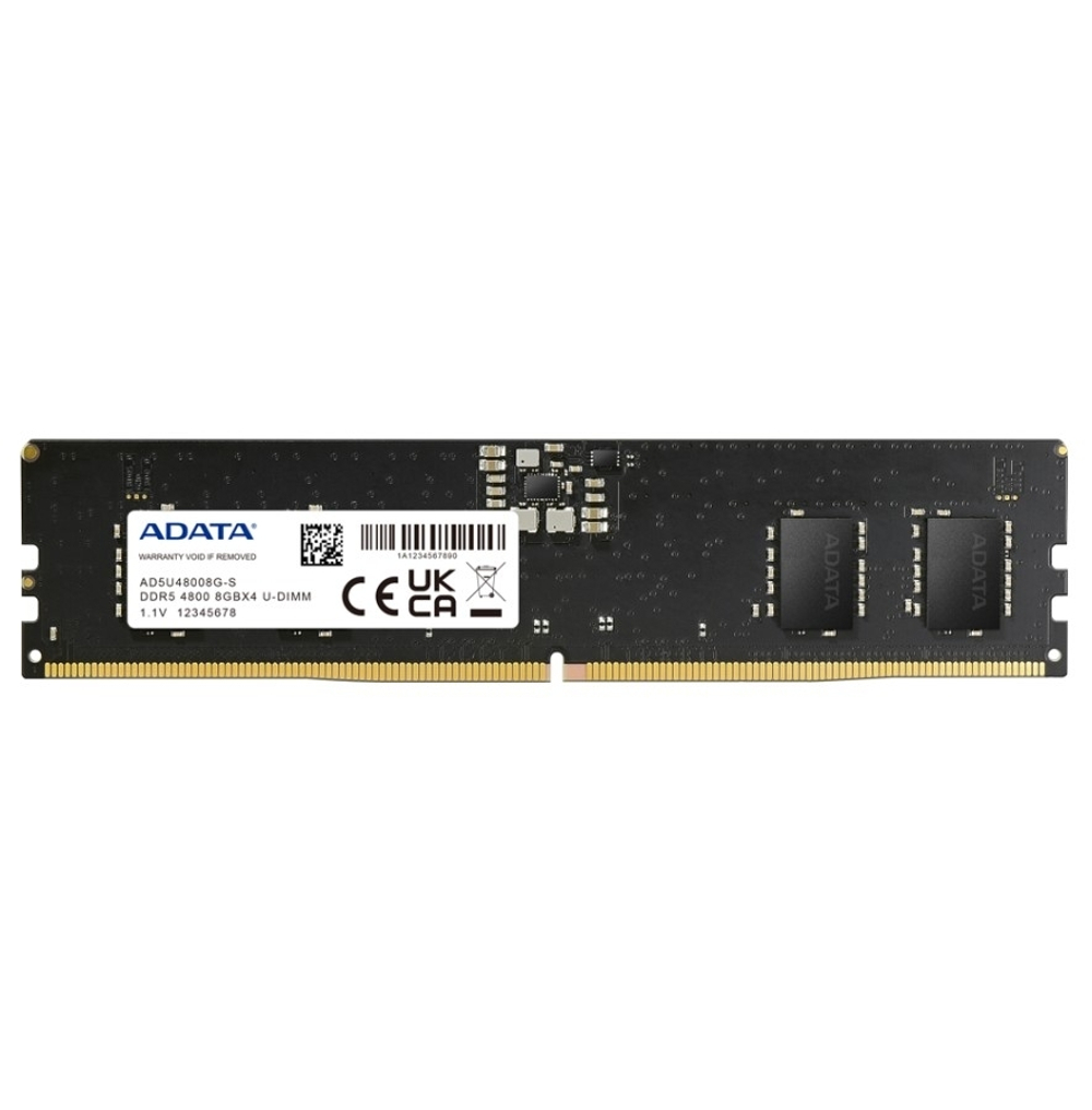 Оперативная память Память DDR5 32Gb 4800MHz A-Data AD5U480032G-S RTL PC5-38400 CL40 DIMM 288-pin 1.1В single rank