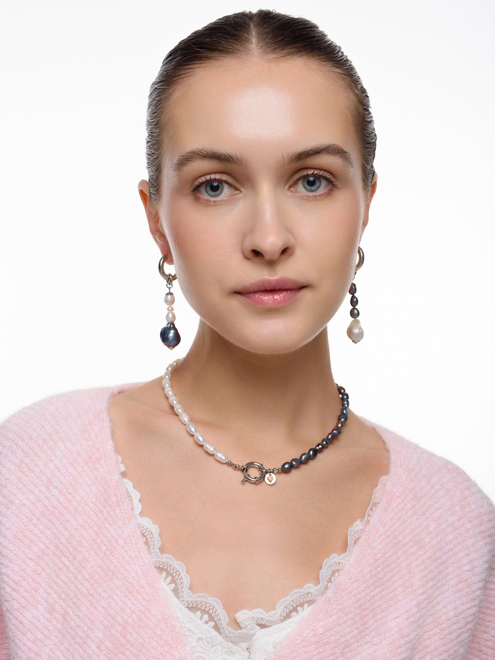 Серьги "Petrol long" Silver