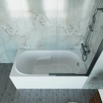 Ванна акриловая Vincea VBT-2A150-LG 150x75 белая с ножками