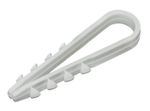 Дюбель-хомут для круглого кабеля 5-10мм нейлон белый (уп.100шт) SQ0539-0001, 62140
