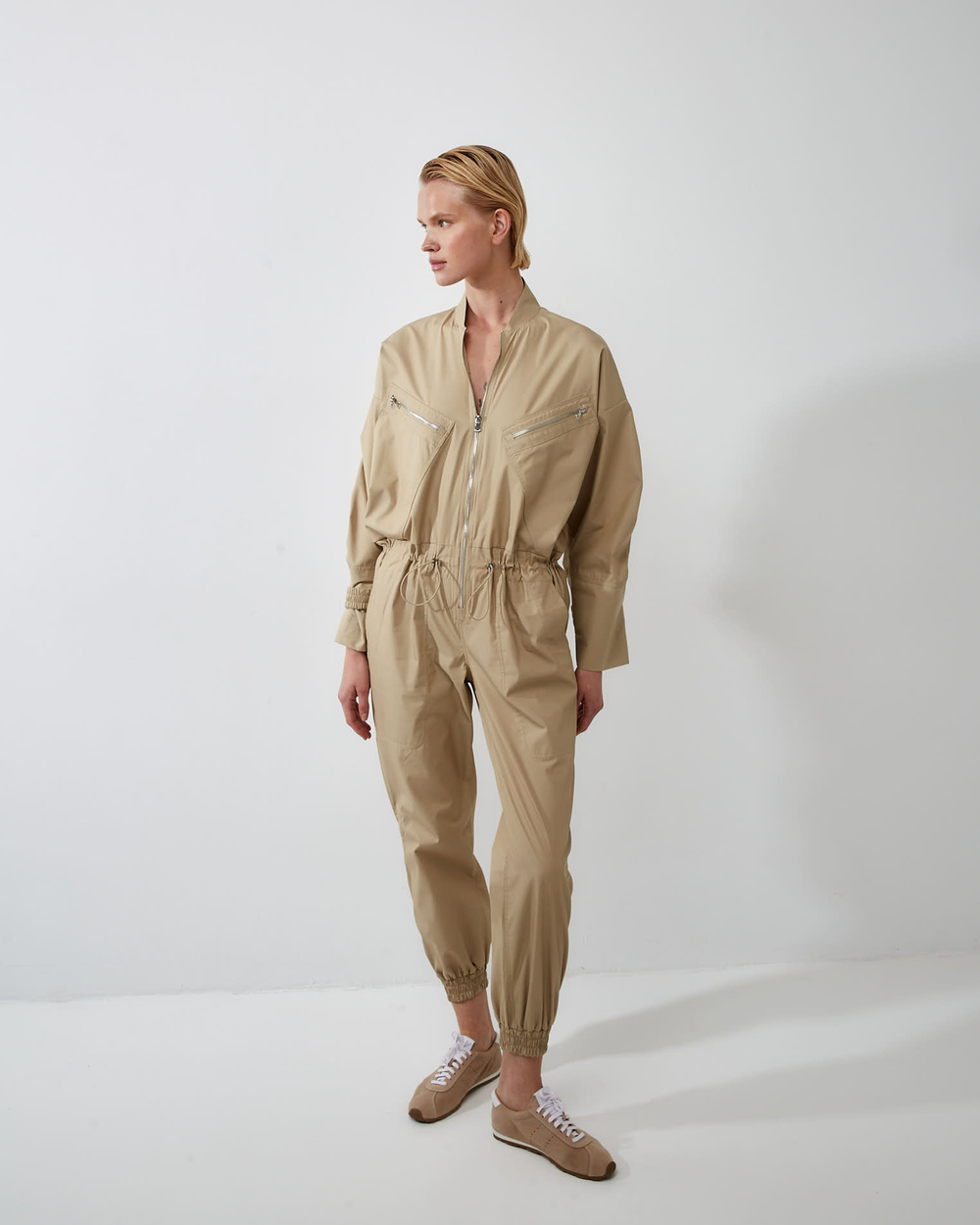 Комбинезон из хлопка Стелла Маккартни оливковый