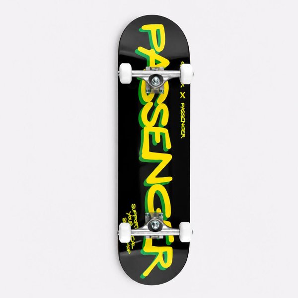 Скейтборд в сборе Пассажир х Футворк (black/yellow) артикул: - купить в магазине Дайс