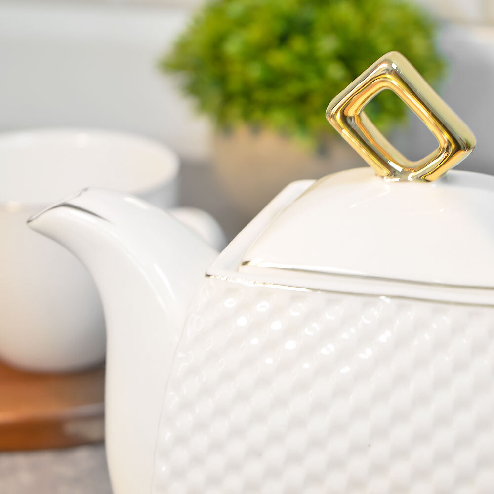 Чайник заварочный Lavenir "Престиж" 1л, фарфор