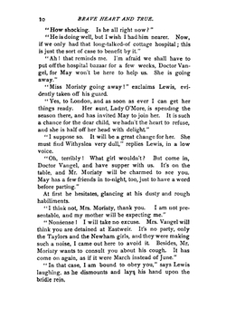 Brave Heart and True. A Novel | Florence Marryat