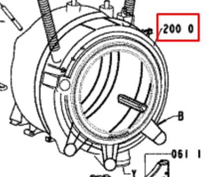 Бак в сборе для стиральной машины Indesit (Индезит)/Ariston (Аристон) - 311150