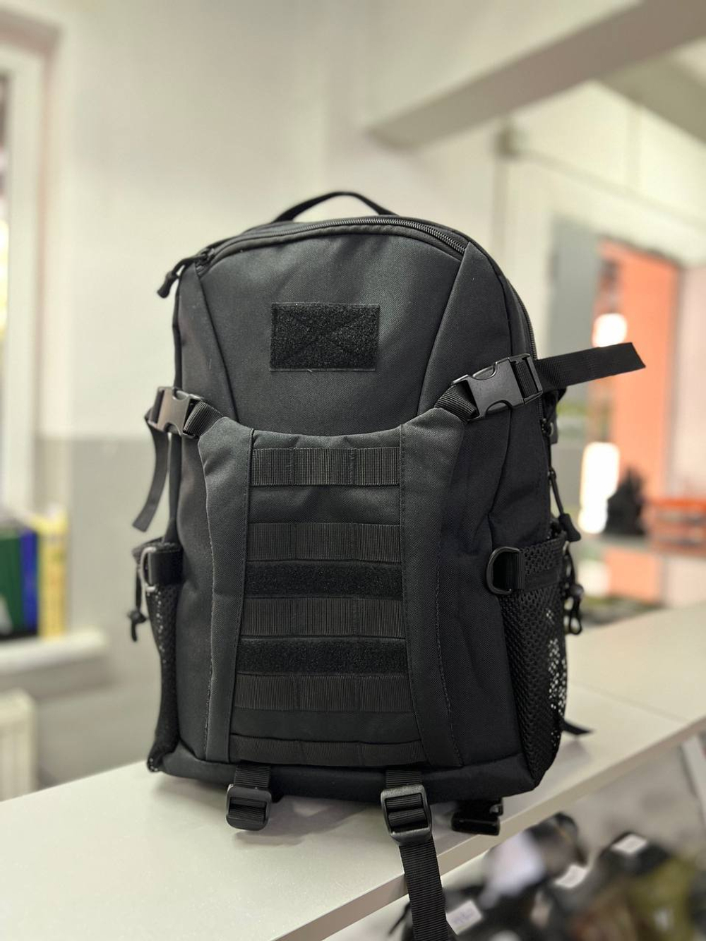 Универсальный тактический рюкзак 30-35л / чёрный
