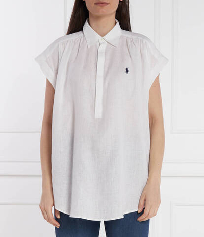Льняная рубашка POLO RALPH LAUREN - белый(211935131)