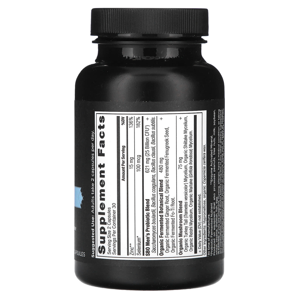 Ancient Nutrition, Men's SBO Probiotics, 25 Billion CFU, 60 Capsules