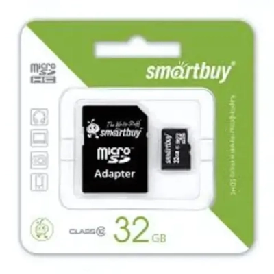 32 Gb microSD Smartbuy Class 10 с адаптером