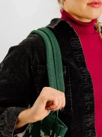 Вязаная вместительная сумка для вещей