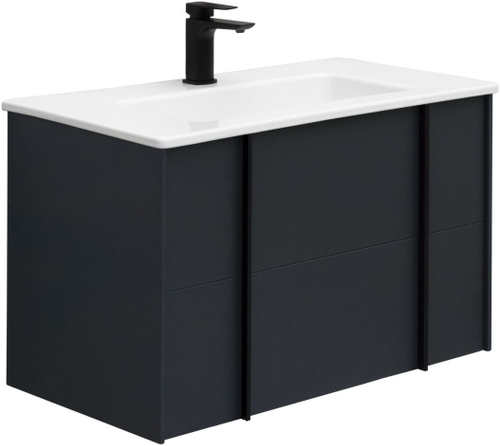 Тумба с раковиной Allen Brau Reality 80 см 1.32005.AM антрацит матовый