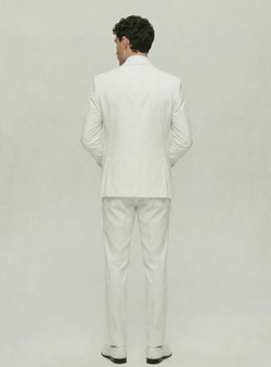 Мужской смокинг двойка (белый) А56