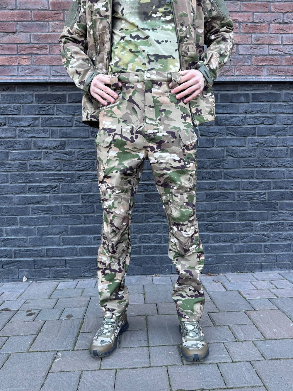 Тактический демисезонный костюм / softshell / мультикам