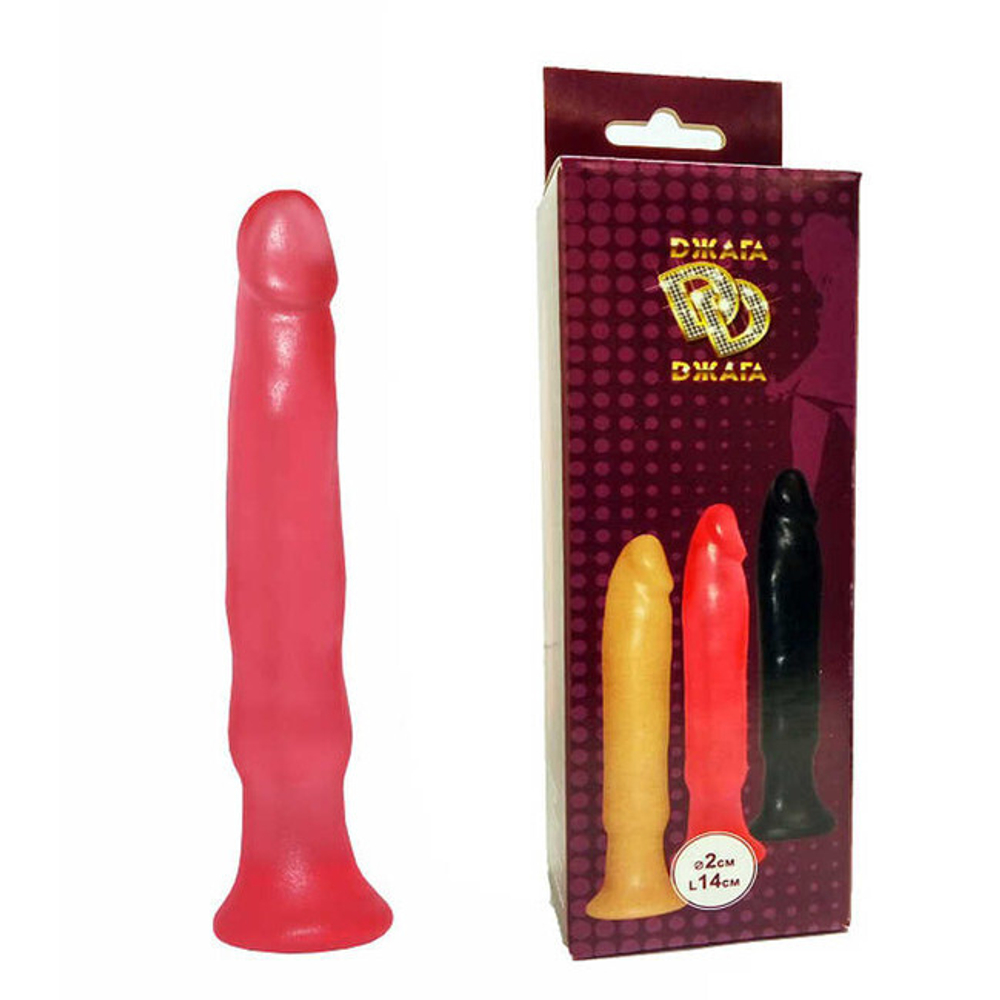 Тонкий анальный стимулятор Джага Джага, розовый, 14 см (Цвет: розовый)