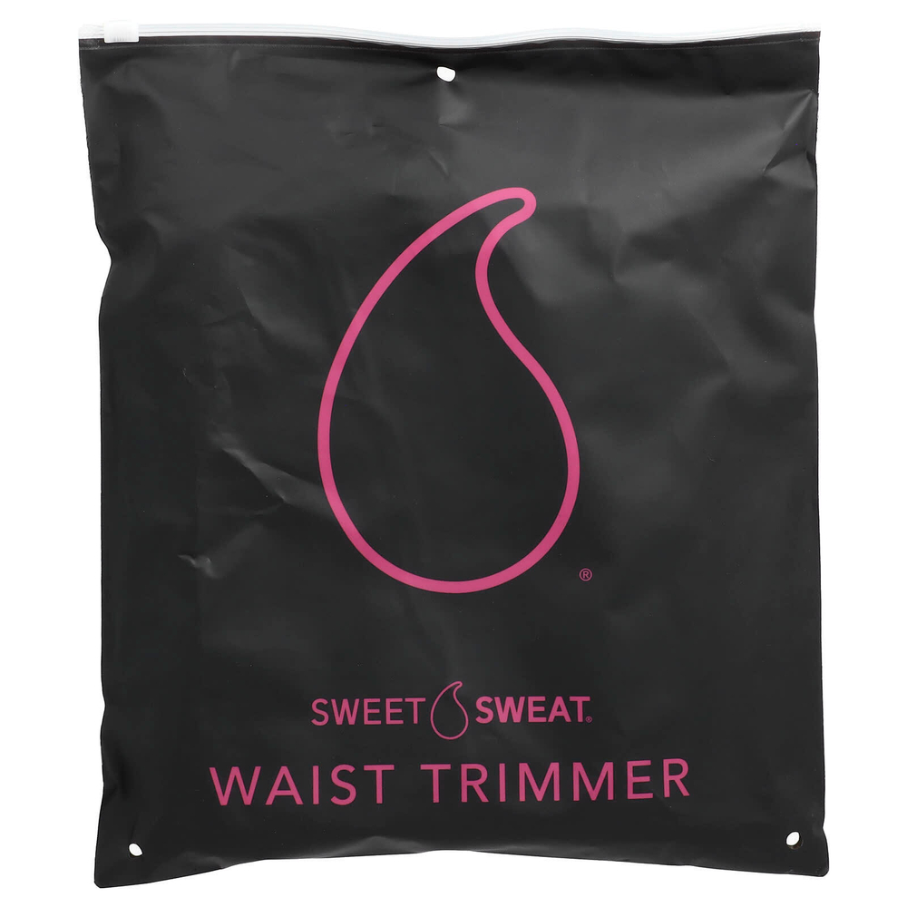 Sports Research, Sweet Sweat, пояс для похудения, средний, черного и розового цвета, 1 шт.