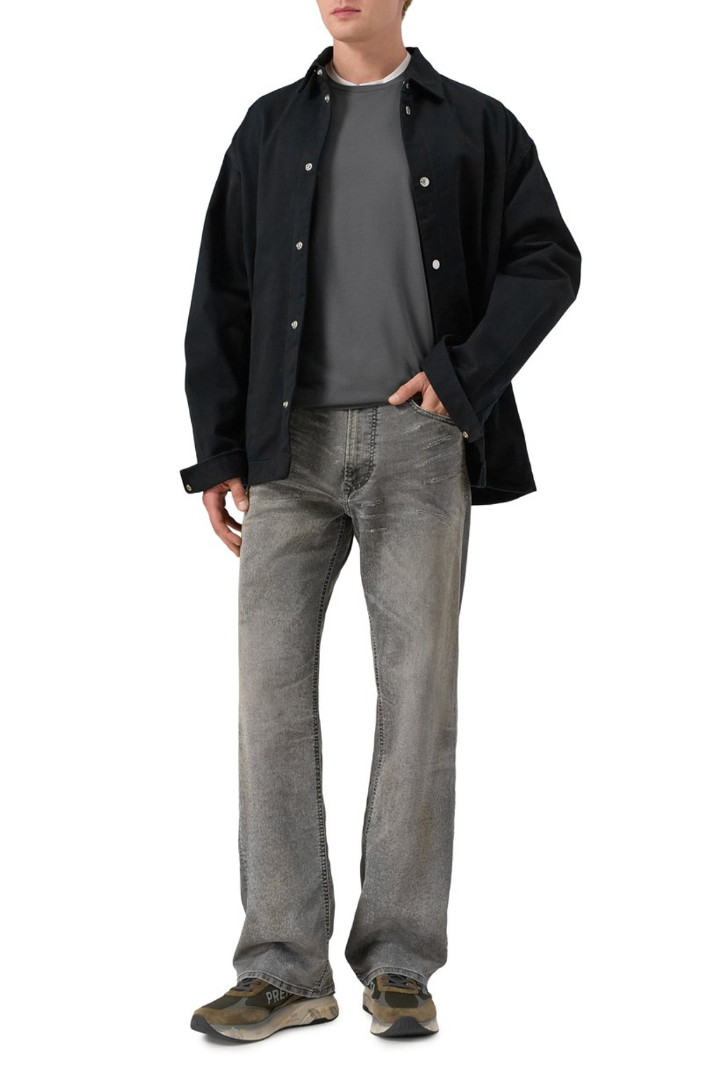 Лонгслив муж. Parajumpers KIP 736 серый