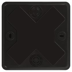 Распаячная коробка ЭРА BS-B-100-100-50 для кабель-канала черная 100х100х50мм IP40