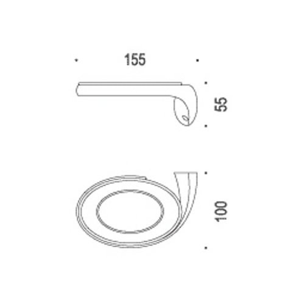 Мыльница Colombo Link  B2401SX, хром схема
