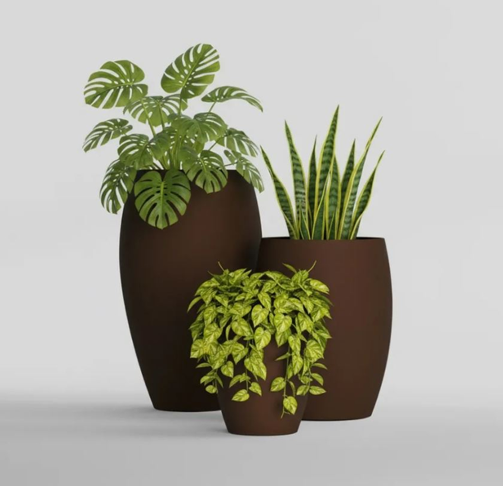 Кашпо, коллекция КОЛОР, форма ОВАЛ