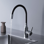 Смеситель для кухни с гибким изливом Dorff Logic D3007622 Черный