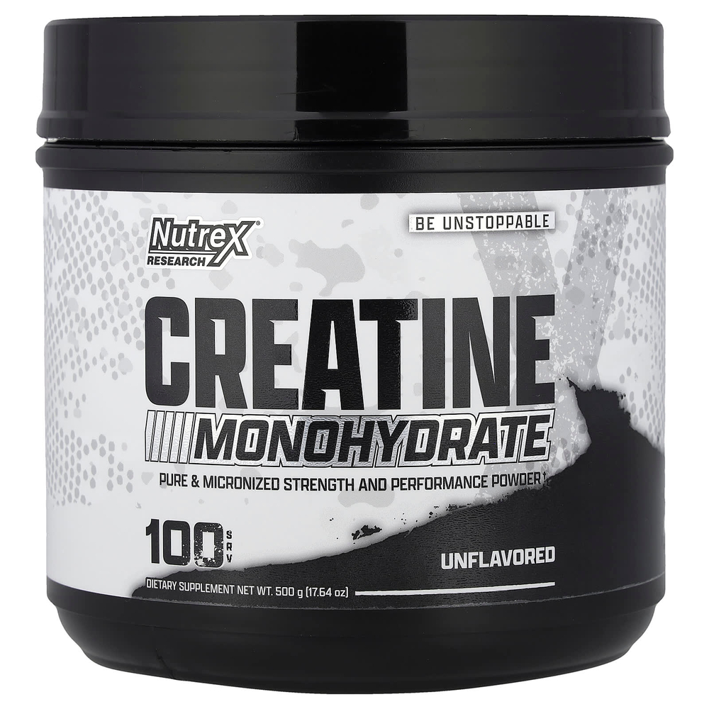 Nutrex Research, моногидрат креатина, без добавок, 500 г (17,64 унции)