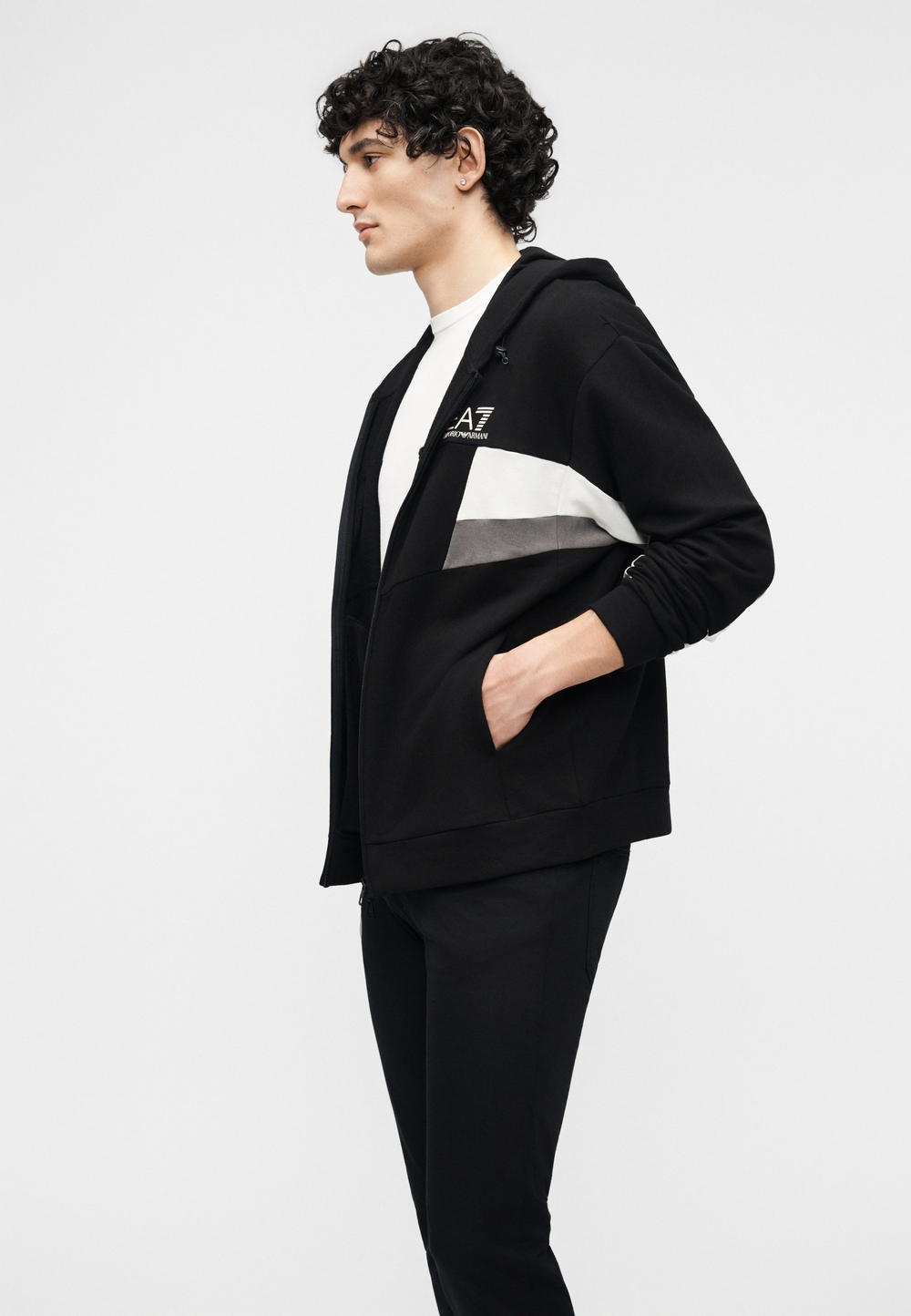 EA7 Emporio Armani UNISEX - Толстовка на молнии - Чёрный
