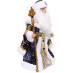 Дед Мороз музыкальный «Зимнее представление» 40 см в синей шубке