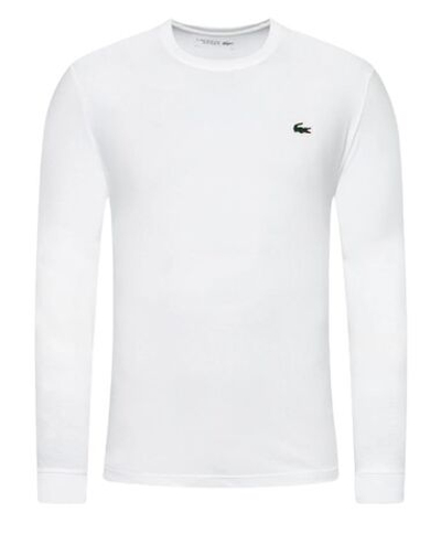 Футболка мужская теннисная теннисная Lacoste Men's Long Sleeve Tee - white