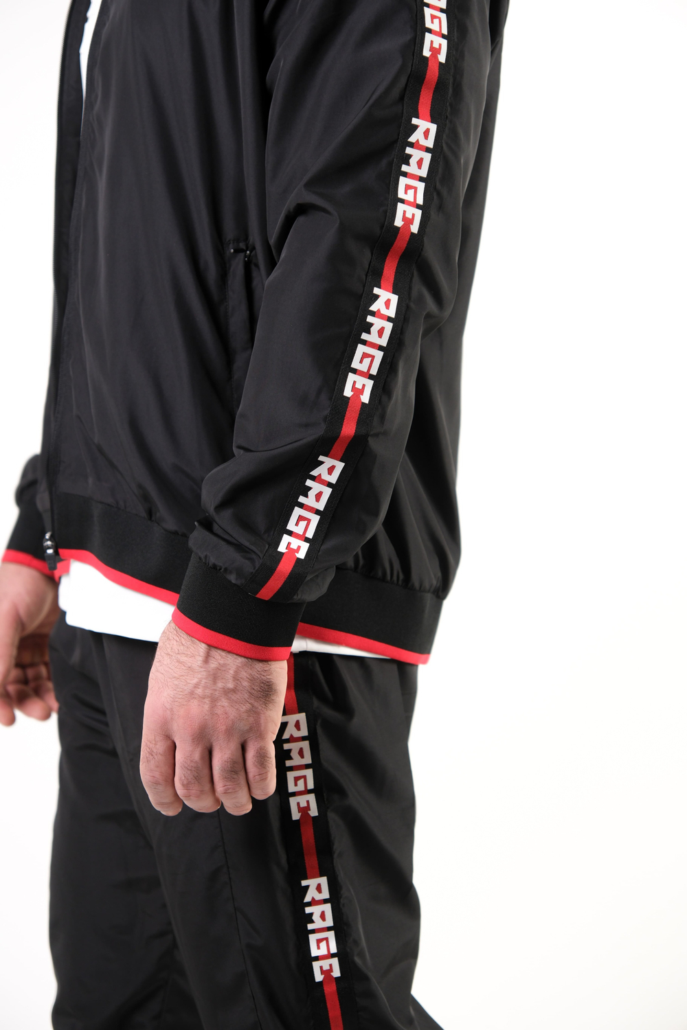 Спортивный костюм с лампасами Rage black арт.: HY27159