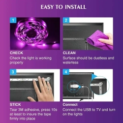 Светодиодная лента 5 Вт, IP25, Холодный белый, 1 шт