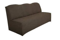 Чехол на трехместный диван без подлокотников Жаккард, цвет Кофе с молоком