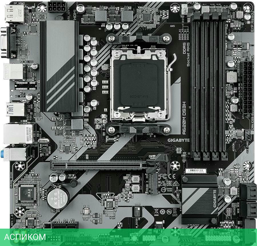 Материнская плата GigaByte A620M DS3H rev. 1.0