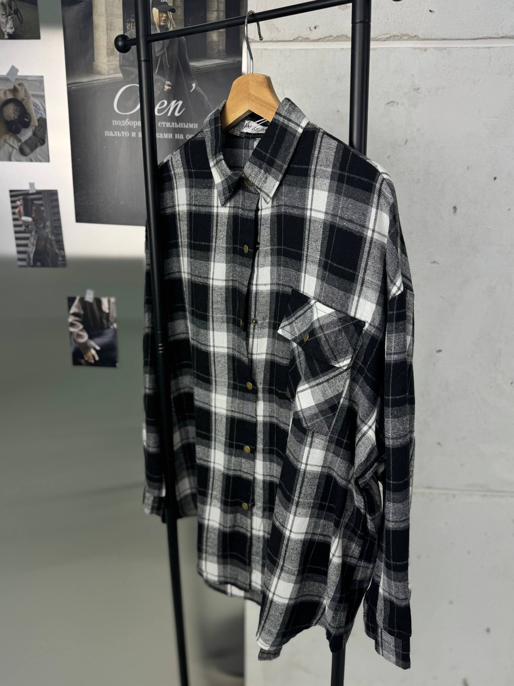 Рубашка женская арт. 11012 цвет "чёрный"