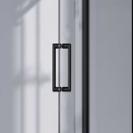 Душевая дверь Комо-Н (Como-N) VDS-4CN150CLB, 1500, черный, стекло прозрачное