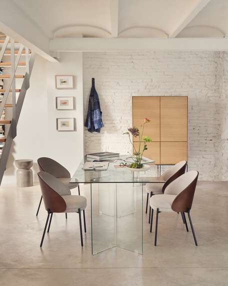 Vedrana Буфет из дубового шпона со стальными ножками 97,5 x 160 см