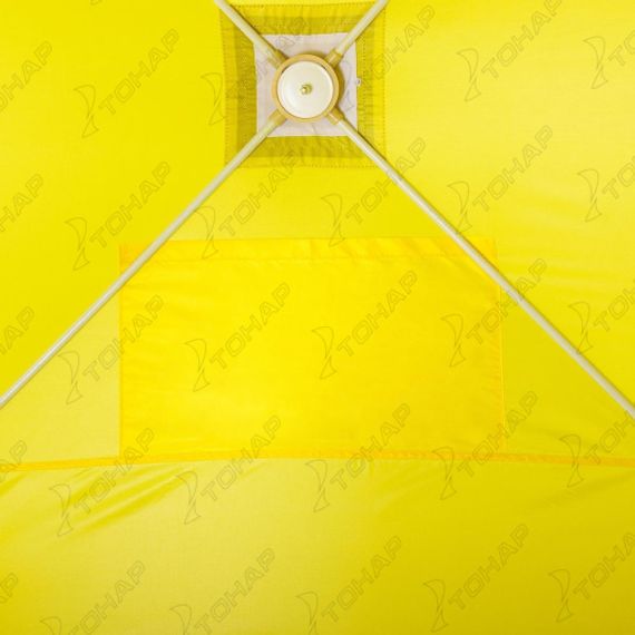 Палатка зимняя Куб 1,5х1,5 желтый/серый (HS-WSC-150YG) Helios