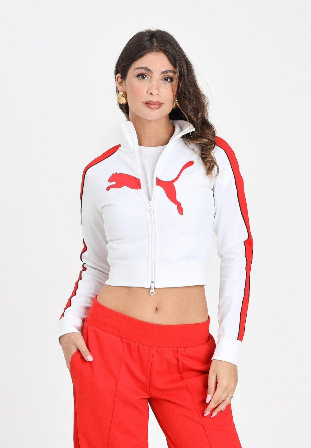 Толстовка женская PUMA FUTURE.PUMA.ARCHIVE T7 Slim Cropped Track Jacket
