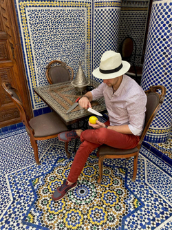 🏆Кухонный нож Alexander M PRO AUS-8 Red G10